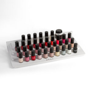 Espositore da tavolo per smalti Nail lacquer in Forex - Bianco