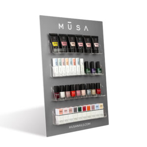 Espositore da Banco Gel Polish in Forex e Plexiglas - Grigio