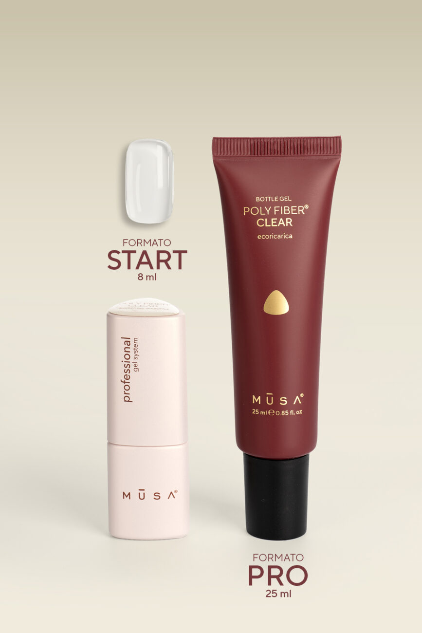 Ecoricarica Poly Fiber® builder gel in bottle clear