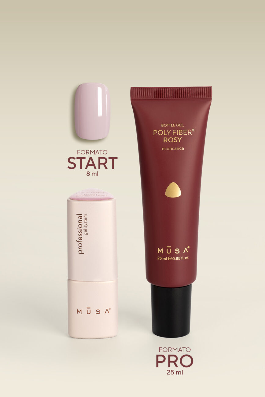 Ecoricarica Poly Fiber® builder gel in bottle Rosy