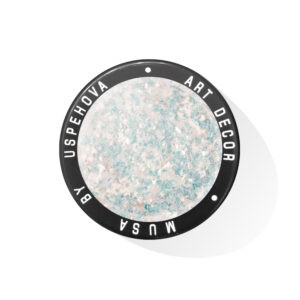 flakes glitter red gold 321