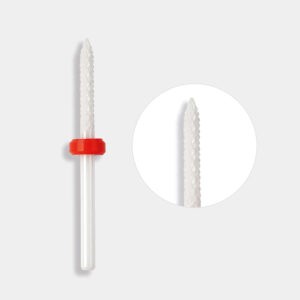 punta in ceramica ad ago anello rosso