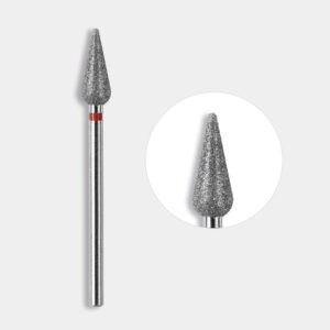 punta pera diamantata 50 anello rosso