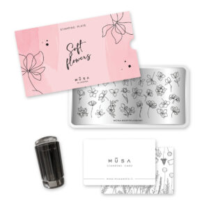 kit stamping soft flowers